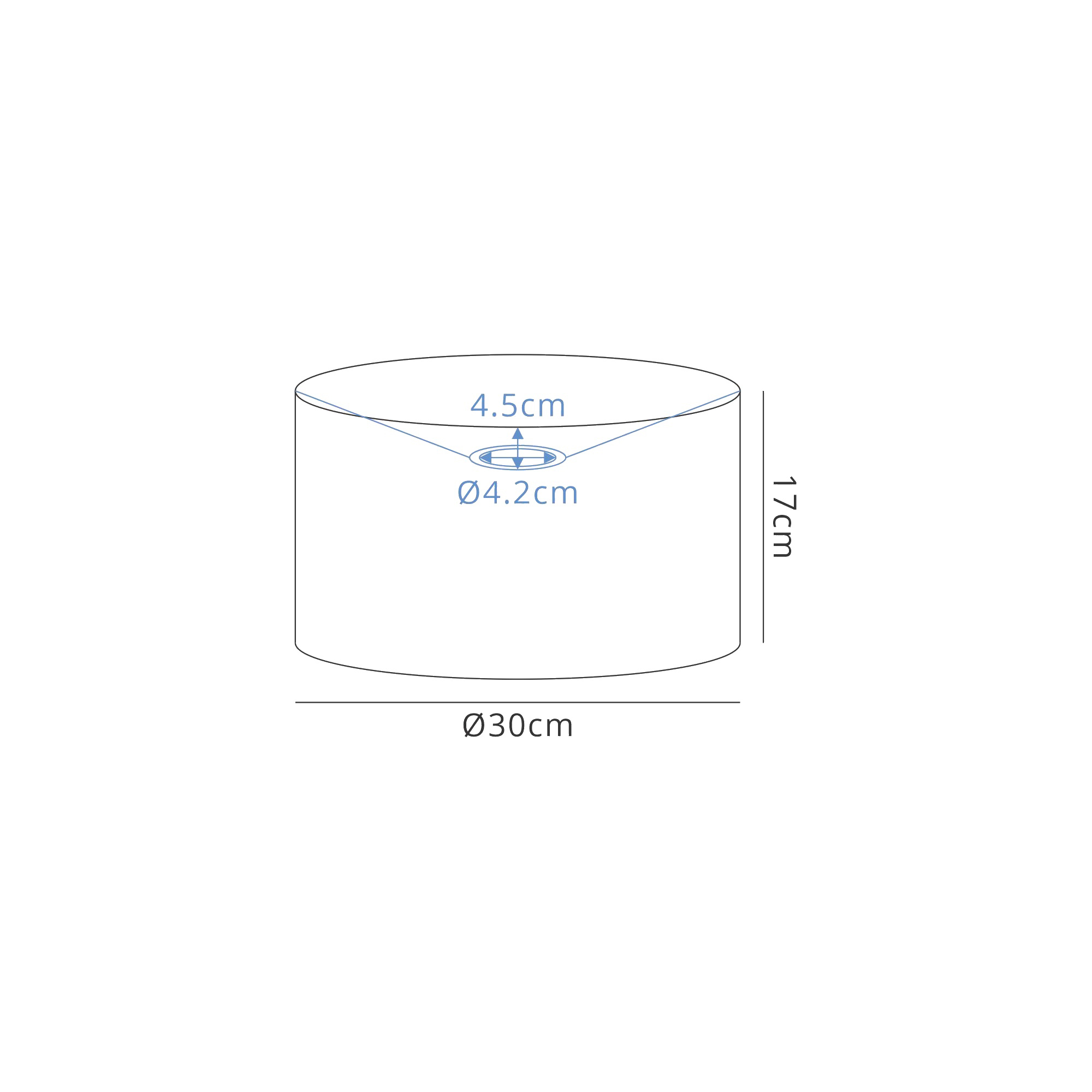 Baymont 30cm Flush 3 Light DK0605  Deco Baymont